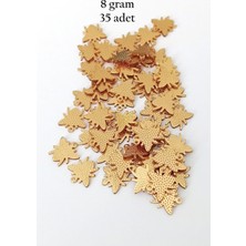 Aydogan's Oya Abiye Bileklik Kolye Pleksi Metalik Plastik Pul Altın Renk 8 Gram 35 Adet - BNC481