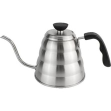 Barista Kahve Gooseneck Kettle - Çelik Kahve Demleme Dripper Kettle - Indüksiyonlu - Paslanmaz Çelik - 1200 ml