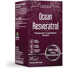 Ocean 200 mg Resveratrol 30 Kapsül Seker ve Gluten İçermeyen Takviye Edici Gıda