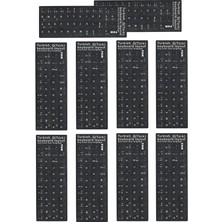 Mtrq Türkçe Q Klavye Sticker/3 Adet/silinmez-Laptop Pc Uymlu Türkçe Q Sticker