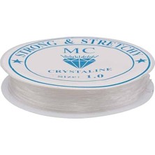 Adet Esnek Misina Lastik Ip 1 mm Şeffaf 15 Metre