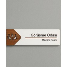 Csd Tasarım Ahşap Oda Kapı Isimliği Yönlendirme Tabelası Levhası Kişiselleştirilebilir