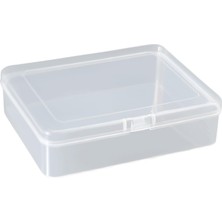 12,5cm Mini Şeffaf Eşya Takı Elektronik Saklama Kutusu Organizer Düzenleyici Klipsli Kapaklı Kutu
