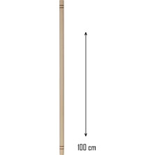 Aydogan's Ahşap 100 cm Hamur Açma Şekillendirme Oklavası ROYALEKS-56041