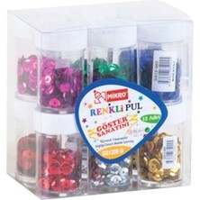 Mikro Renkli Pul GG 12-08D (1 Tüp) Dayanıklı Malzeme ile Yüksek Kalite Sanat Malzemesi