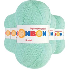 Aydogan's 5 Adet Kristal El Örgü Lif Ipi Su Yeşili 98329