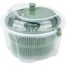 Çok Fonksiyonlu Sebze ve Meyve Kurutucu, 3 Renk Seçeneği, Silikon Kapak, Kurutma Haznesi ve Çıkarılabilir Halka (Yeşil)