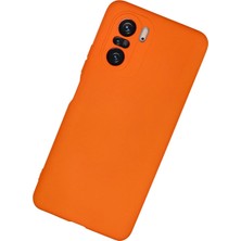 Vera Vtc  Xiaomi Poco F3 Kılıf Nano Içi Kadife Silikon - Turuncu 965874