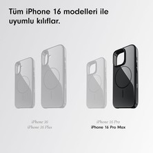 iPhone 16 Pro Max Kılıf - Magsafe, Çizilmeye Dayanıklı Koruyucu Kılıf, Ince Form, Mikrofiber Kaplama - Gece Siyahı