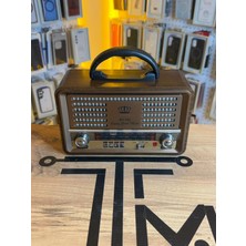 Avcı Teknoloji Market Nostaljik Klasik Radyo Bluetooth Fm Am Sw USB Tf Kart Destekli Hoparlör