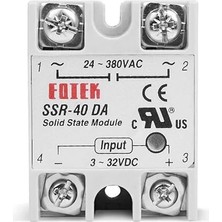 Ssr Röle 40A Ac 24-380V Tek Fazlı Solid State Röle Elektronik Anahtar Termostat Resiztans Motor Lamba Makine
