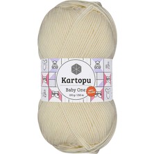 Aydogan's Baby One Tüylenmeyen El Örgü Ipi Yünü Krem K025