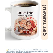 Cup Mup Çiftlere Hediye Kupa Bardak