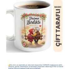 Cup Mup Çiftlere Hediye Kupa Bardak