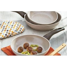 Safran Granit 3'lü Tava Set