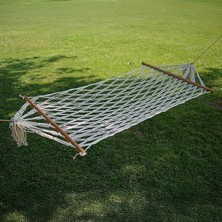 Tek Kişilik Pamuk Hamak | Çift Sarım & Çift Örgü, 200×100 CM, 150 KG Kapasiteli