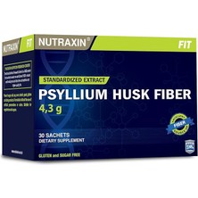 Psyllium Husk Fiber – Doğal Çözünür Lif Takviyesi; Şekersiz & Gluten Içermez – 30 Saşe