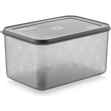 No Frost Silikon Yumuşak Kapalı Saklama Kabı Dondurucu ve Buzluk Saklama Kabı 3150 Ml, Kapaklı No Frost Saklama Kabı 3150 Ml, Derin Dondurucu Saklama Kabı 3150 ml