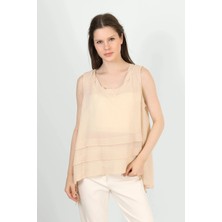 Des Concept Kadın Katmanlı Kolsuz Bluz