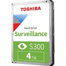 S300 4tb 3.5” Dahili HDD – 256MB Cache, 6gb/s, 5400RPM, Güvenlik ve Gözetim, HDWT840UZSVA