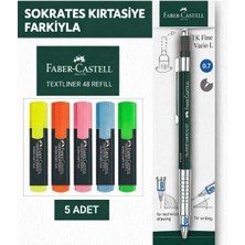 Faber Vario 07 Kalem+5 Adet Fosforlu Kalem