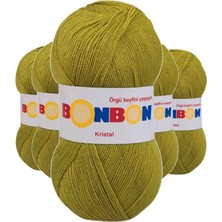 Aydogan's 5 Adet Kristal El Örgü Lif Ipi Çimen Yeşili 98229