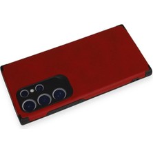 Vera Vtc  Samsung Galaxy S24 Ultra Kılıf Loop Deri Silikon - Kırmızı 965874