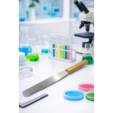 Labolist Tahta Saplı Spatül Küçük Boy Paslanmaz