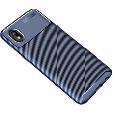 Vera Vtc  Samsung Galaxy A01 Core Kılıf Auto Focus Karbon Kapak - Lacivert 965874