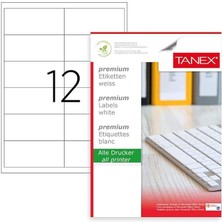 TW-2546 100X46 mm Lazer Etiket 100 Lü Paket
