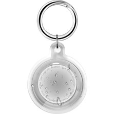 ile Uyumlu Kılıf Su Geçirmez Ultra Şeffaf Görünümlü Kılıf ve Anahtarlık, Sert Silikon (Şeffaf)