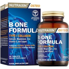 Bone Formula Calcium Magnesium + Collagen – 90 Tablet: Tip I Kolajen, Kalsiyum, D Vitamini, Magnezyum, Çinko & Bakır Içeren Takviye