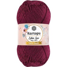 Aydogan's 1 Adet Lotus Lux Bikini Büstiyer Bluz Simli Örgü Ipi K747 Vişne