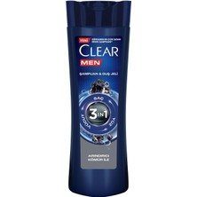Men 3 In 1 Şampuan & Duş Jeli Arındırıcı Kömür Saç Yüz Vücut Için
