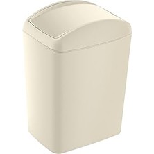 Soft Çöp Kutusu Döner Kapak 5 Lt Latte