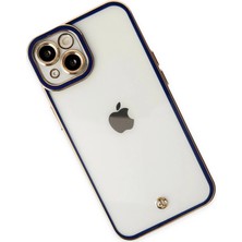 Vera Vtc  iPhone 14 Plus Kılıf Liva Lens Silikon - Mavi 965874