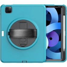 Vera Vtc  iPad Pro 11 (2018) Kılıf Hand Strap Tablet Kılıfı - Turkuaz 965874