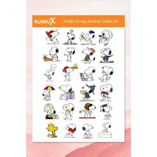 Karakter Temalı Etiket Seti - Ajanda, Defter, Laptop, Telefon, Scrapbook Sticker