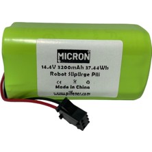 14.4V 3200MAH Robot Süpürgeler Için Uyumlu Pil (Batarya) Yüksek Kapasite Yüksek Performans, 1.5 Kata Kadar Uzun Kullanım