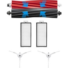 Ropalde Roborock Q8 Max, Q8 Max Plus Robot Süpürge Uyumlu Ana Fırça,filtre,yan Fırça-6'lı Yedek Parça Seti