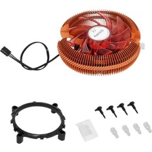 Işıklı FCL-F1013G 4 LED Intel 1366/115X-AMD Am2/am2+/am3/am4 Cpu Fanı Intel ve Amd Uyumlu Cpu Işlemci Soğutucu Fanları (FCL-F1013G)