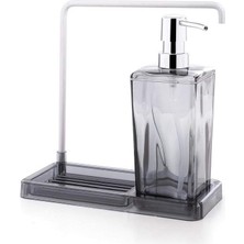 Luna Mutfak Sıvı Sabunluk, Şeffaf Siyah