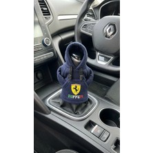 Ferrari Dekor Otomobil Vites Poları - Hoodie Vites Topuz Kıyafeti - Polar Vites Topuzu Kılıfı