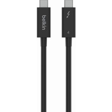 Active Thunderbolt 4 Kablo (2m 6.6ft), 100W Güç Dağıtımı Pd Etkinleştirilmiş USB Tip C Bağlantısı, USB 4 Uyumlu ve Daha Fazlasıyla Uyumlu, Siyah