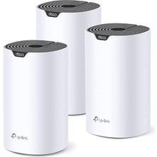 Deco S7 3-Pack, AC1900 Mbps, Dual-Band, Gigabit Portları, 520 M²'ye Kadar Kapsama Alanı, 100'DEN Fazla Cihaz Bağlantısı, Mobil Uygulama ile Kolay Kurulum, Wi-Fi 5 Mesh Sistemi