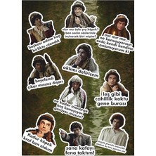 Major Selection Prens Dizisi Sticker Set Telefon Laptop Notebook Tablet Defter Etiket, 584651364651