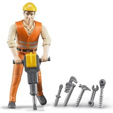 Bworld B World - Inşaat Işçisi ve Aksesuarları Ölçekli Model