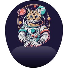Kedi Bilek Destekli Mouse Pad