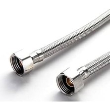 Adet 3/8 Dişi Çelik Klozet Bağlantı Flex Hortumu Spirali 90 cm