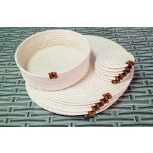 Parça American Servis Supla Runner Ekmek Sepeti Seti